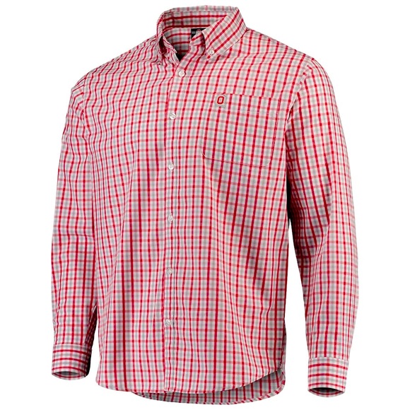 Ohio State Buckeyes Button Down Shirt | Mens Large (Like NEW) Collegiate - Picture 1 of 8